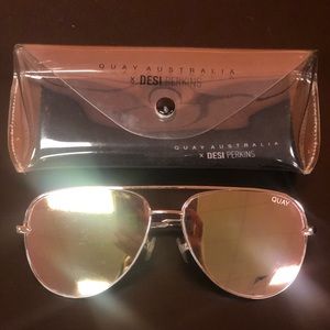 Quay Aviator sunglasses by Desi Perkins